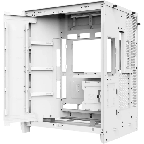 Компьютерный корпус без блока питания Case NZXT H9 Flow RGb+ (2025), Midi-Tower, TG, 6x140мм RGb + 1x120мм RGb, 2xUSB-A 3.2 + 1xUSB-C 3.2, E-ATX, ATX, mATX, mITX белый