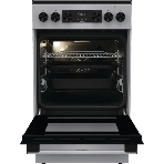 Плита электрическая Gorenje GEC5C41SG серый, конфорок 4 электрических, духовка 70 л, 50 см x 85 см x 59.4 см (без крышки)