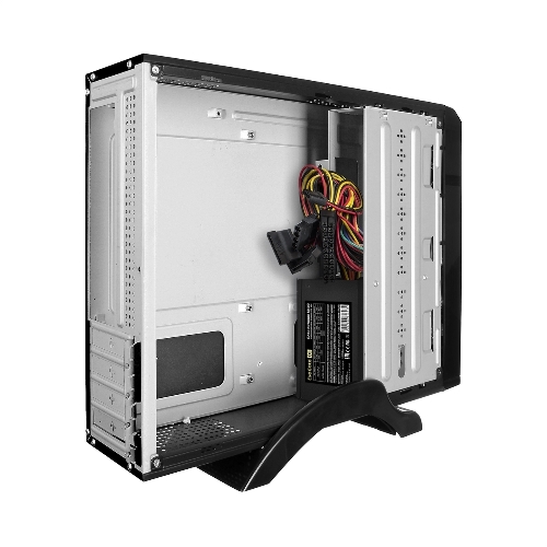 Компьютерный корпус Desktop ExeGate MI-207U-400W-8 (miniITX/mATX, БП M400 с вент. 8см, 1*USB+1*USB 3.0, аудио, черный)