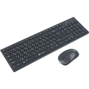 Комплект клавиатура+мышь Oklick 220M беспроводной, USB, 1000 DPI, чёрный