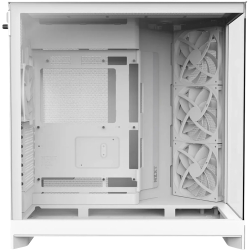 Компьютерный корпус без блока питания Case NZXT H9 Flow RGb+ (2025), Midi-Tower, TG, 6x140мм RGb + 1x120мм RGb, 2xUSB-A 3.2 + 1xUSB-C 3.2, E-ATX, ATX, mATX, mITX белый