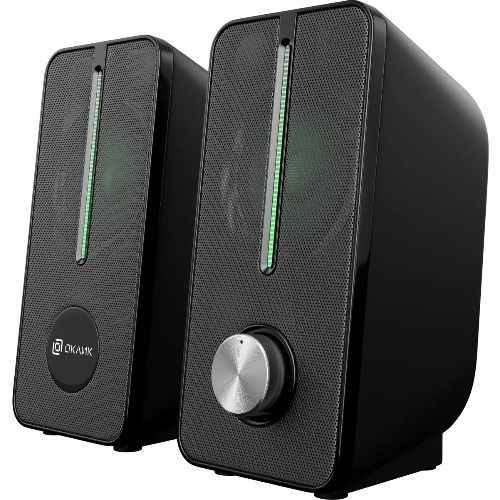 Акустическая система Оклик OK-120U 2.0 черный 6Вт