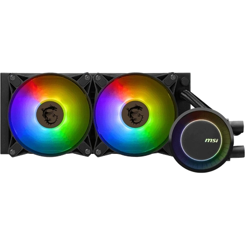 Система жидкостного охлаждения MSI MAG CORELIQUID E240 2x ARGB Fan LGA 1200/1700 AM5/AM4 (306-7ZW5E17-C24)