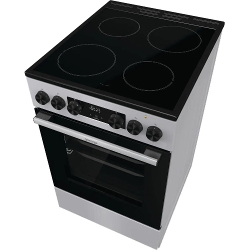 Плита электрическая Gorenje GEC5C41SG серый, конфорок 4 электрических, духовка 70 л, 50 см x 85 см x 59.4 см (без крышки)