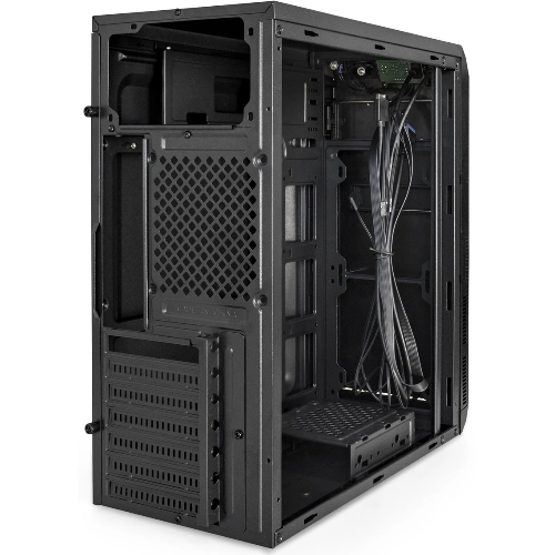 Компьютерный корпус Miditower ExeGate XP-334UC-UNS350 (ATX, БП UNS350 с вент. 12см, 1хUSB/1хUSB 3.0/1хTypeC, аудио, черный)