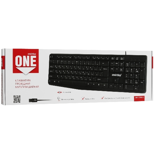 Клавиатура проводная SMARTBUY (SBK-220U-K) ONE 220 USB черная