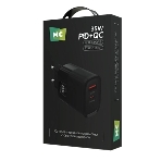 Сетевое зарядное устройство MORE CHOICE NC82 1USB+1Type-C 3.0A PD 35W+QC3.0 для Type-C Type-C черный