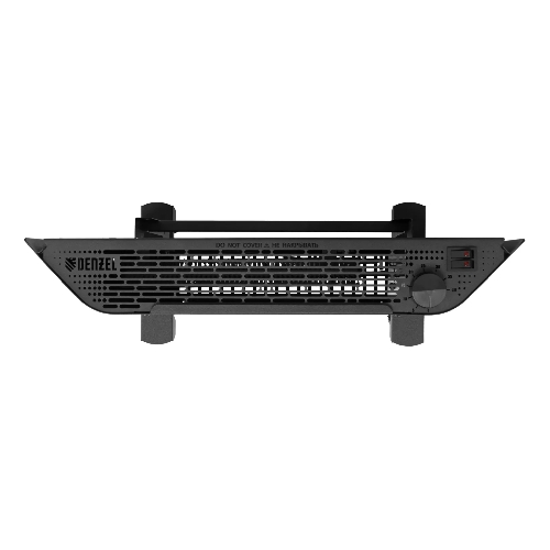 Конвектор электрический Denzel XCE-1000B черный, 1000 Вт, 15 м2, термостат