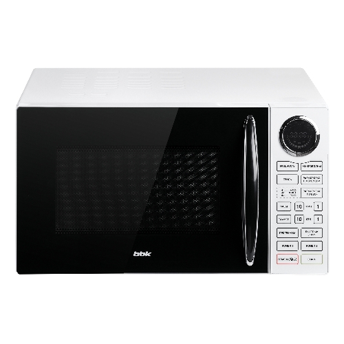 Микроволновая печь BBK 23MWG-930S/BW белый/черный, 23 л, 900 Вт, переключатели - сенсор