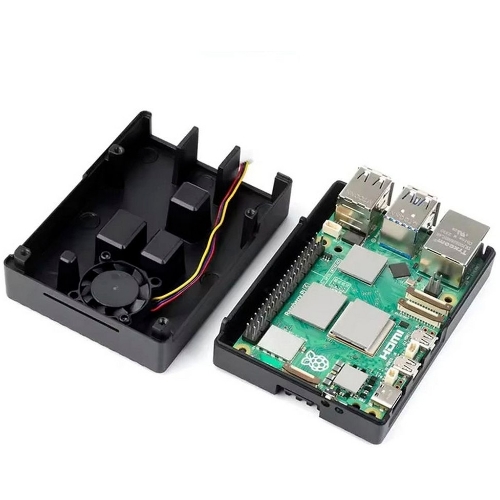Металлический корпус RA794 для Raspberry Pi 5 c охлаждающим вентилятором