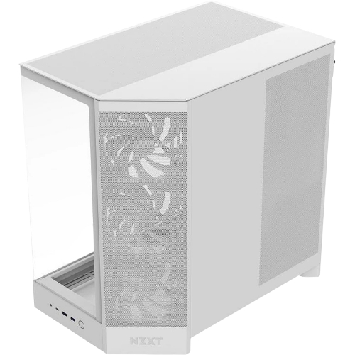 Компьютерный корпус без блока питания Case NZXT H9 Flow RGb+ (2025), Midi-Tower, TG, 6x140мм RGb + 1x120мм RGb, 2xUSB-A 3.2 + 1xUSB-C 3.2, E-ATX, ATX, mATX, mITX белый