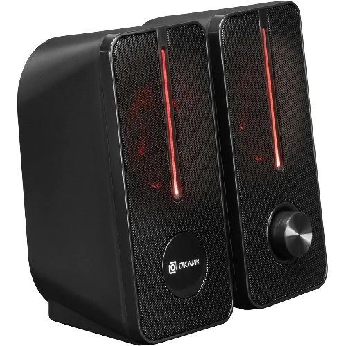 Акустическая система Оклик OK-120U 2.0 черный 6Вт