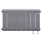 Радиатор биметаллический Royal Thermo Infinity 300 Silver Satin VR80 - 8 секц.