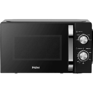 Микроволновая печь Haier HMB-MM208BA черный/серебристый, 20 л, 800 Вт, переключатели - поворотный механизм