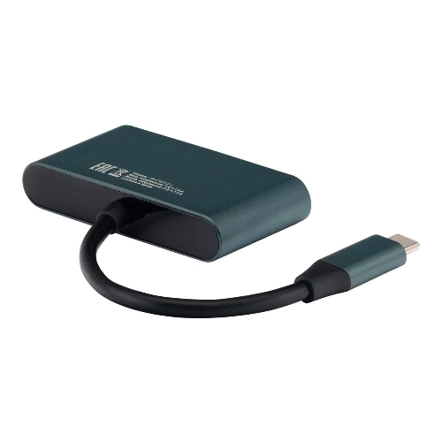 Кард-ридер Digma CR-СA2512-G/темно-серый/SD/TF/micro-SD/USB Type-C/алюминий