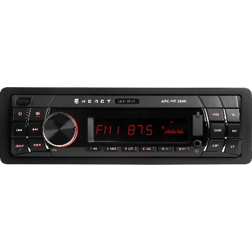 Автомагнитола URAL МОЛОТ АРС-МТ 224К, 1 DIN, Bluetooth, USB Type-A, AUX