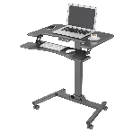 Стол для ноутбука Cactus VM-FDE103 столешница МДФ черный 91.5x56x123см (CS-FDE103BBK)