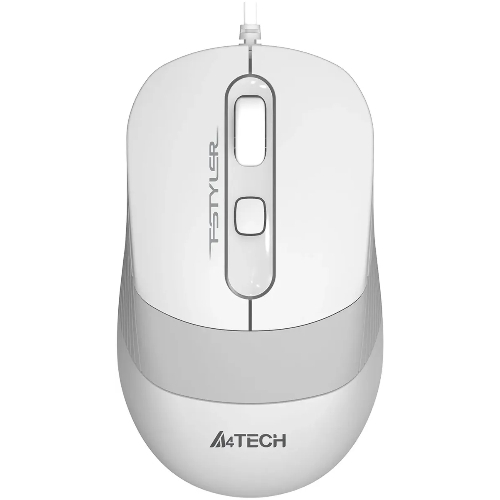 Мышь проводная A4Tech Fstyler FM10S белый/серый, 1600 dpi, USB, кнопки - 4