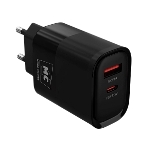 Сетевое зарядное устройство MORE CHOICE NC82 1USB+1Type-C 3.0A PD 35W+QC3.0 для Type-C Type-C черный
