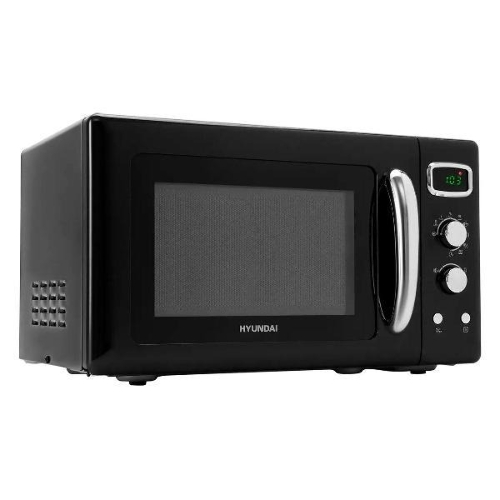 Микроволновая печь Hyundai HYM-D3040 черный, 23 л, 800 Вт, переключатели - кнопки, поворотный механизм