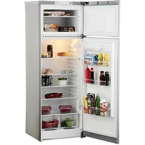 Холодильник Indesit TIA 16 G серебристый двухкамерный 245/51л морозилка сверху, ручная разморозка