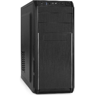 Компьютерный корпус Miditower ExeGate XP-334UC-UNS350 (ATX, БП UNS350 с вент. 12см, 1хUSB/1хUSB 3.0/1хTypeC, аудио, черный)