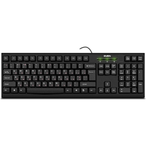 Клавиатура SVEN KB-S300 проводная, USB Type-A, чёрный