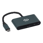 Кард-ридер Digma CR-СA2512-G/темно-серый/SD/TF/micro-SD/USB Type-C/алюминий