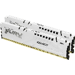 Оперативная память Kingston Fury Beast, DDR5, 32Gb (2x16GB), 6000MHz, CL36, DIMM, с радиаторами, белый