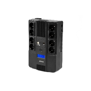 Источник бесперебойного питания Бастион SKAT-UPS 1000-AID-IN-1x9-8 600Вт 1000ВА черный