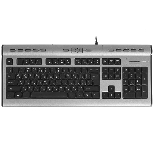 Клавиатура проводная A4Tech KLS-7MUU USB серебристый/черный