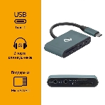 Кард-ридер Digma CR-СA2512-G/темно-серый/SD/TF/micro-SD/USB Type-C/алюминий