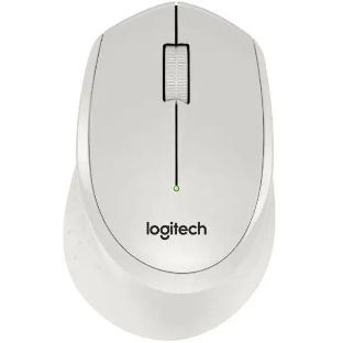 Мышь беспроводная Logitech M330 SILENT PLUS белый, 1000 dpi, радиоканал, USB, кнопки - 3