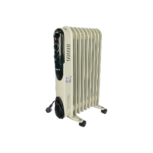 Обогреватель масляный Neoclima NC 9309, белый/черный, 2000 Вт, 25 м2, термостат