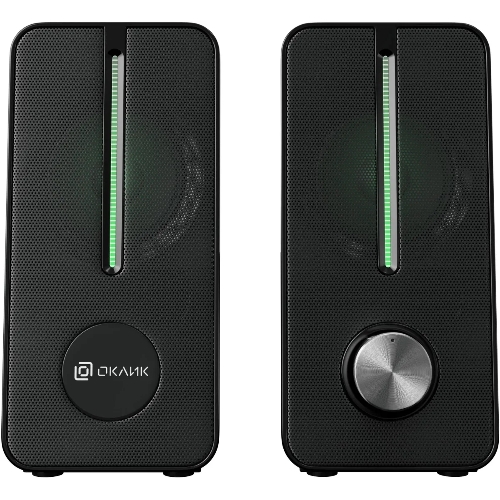 Акустическая система Оклик OK-120U 2.0 черный 6Вт
