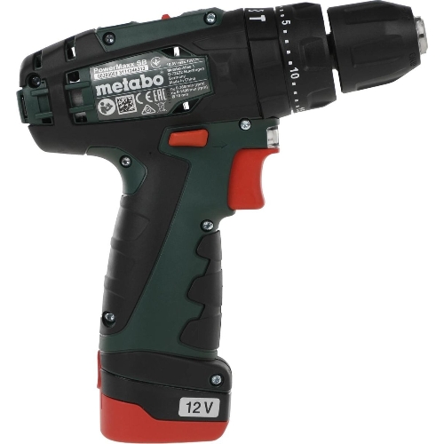 Дрель-шуруповерт Metabo PowerMaxx SB 600385500, 10,8 В, 2 Ач, 34 Нм, щеточный, ударный