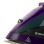 Утюг BRAYER BR4001 фиолетовый/серый, 2600 Вт, 25 г/мин, 140 г/мин, 360 мл