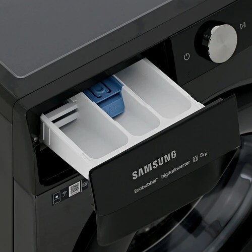 Стиральная машина Samsung WW80AG6S28ABLP серый загрузка фронтальная 8кг, 1200 об/мин, класс А