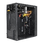 Компьютерный корпус Minitower ExeGate mEVO-9301 Black-RGb light, ATX, (500NPX), 2*USB+1*USB 3.0, HD Audio