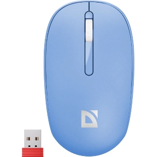 Мышь беспроводная Defender Smart MM-396 синий, 1600 dpi, радиоканал, Bluetooth, USB, кнопки - 3