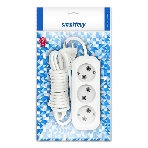 Удлинитель бытовой Smartbuy (SBE-10-3-1.5-N) 3 гнз х 1,5 м (10А/2.2 кВт, ПВС 2х1.0)
