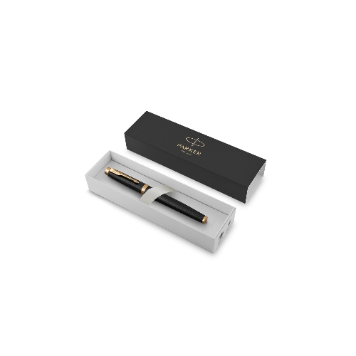 Ручка роллер Parker IM Premium T323 (CW1931660) Black GT, F, черные чернила, подарочная коробка
