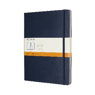 Блокнот Moleskine CLASSIC QP090B20 XLarge 190х250 мм, 192 страниц, линейка, твердая обложка, синий