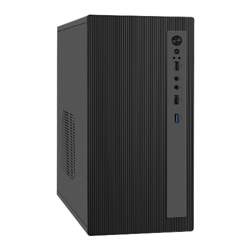 Компьютерный корпус Minitower ExeGate BAA-303MU-AAA350 (mATX, БП AAA350 с вент. 8см, 2*USB+1*USB 3.0, HD Audio, черный)
