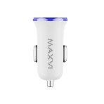 Автомобильное зарядное устройство Maxvi CCM-101WB USB 1А бело-синий