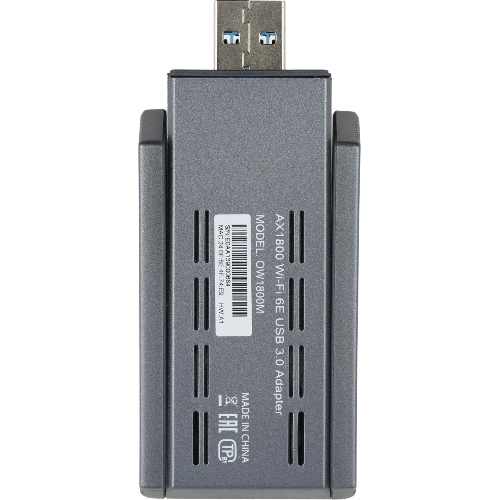 Сетевой адаптер Wi-Fi Origo OW1800M, AX1800, USB 3.0, (ант.внеш.несъем.) 2ант.