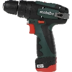 Дрель-шуруповерт Metabo PowerMaxx SB 600385500, 10,8 В, 2 Ач, 34 Нм, щеточный, ударный