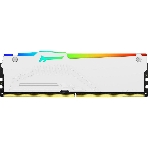 Оперативная память Kingston Fury Beast, DDR5, 32Gb (2x16Gb), 6000MHz, CL36, DIMM, с радиаторами, RGB, белый