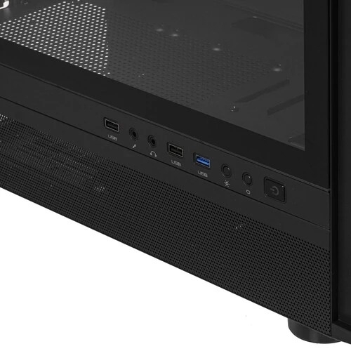 Корпус PCCooler ME200 MESH BK, Midi-Tower, чёрный, 3 x 120 мм