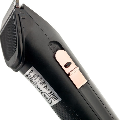 Машинка для стрижки BRAYER BR3401, LED-дисплей, 4 насад, турбо, титан. покр, регу. высоты лезвий